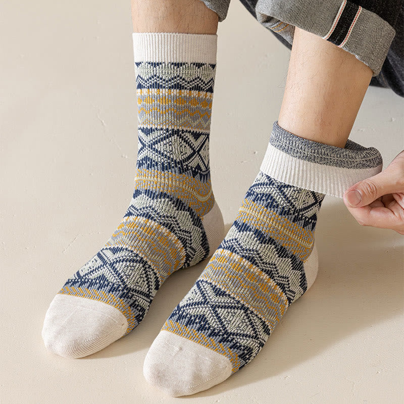 Retro Breathable Quarter Socks(3 Pairs) - image 1
