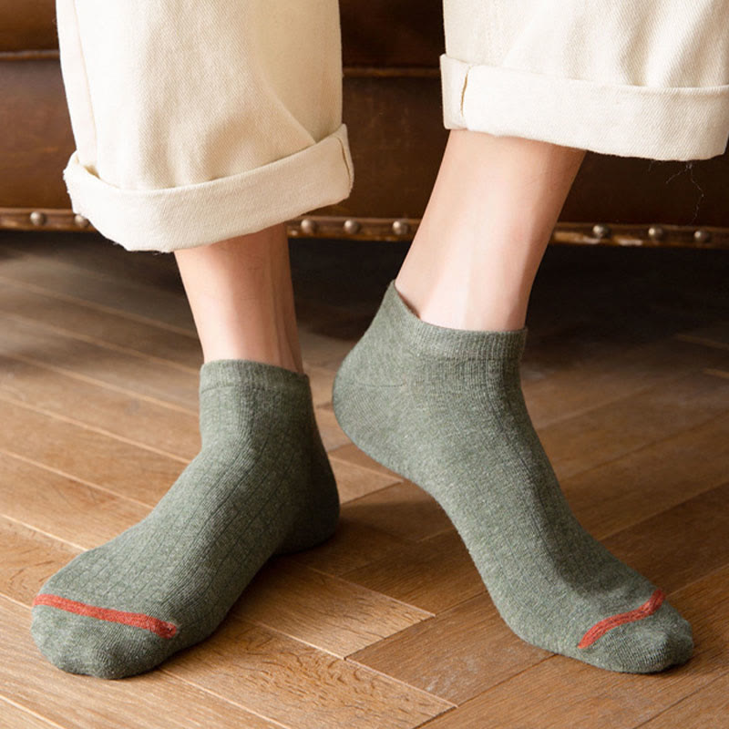 Striped Loose Cotton Socks(3 Pairs) - image 1