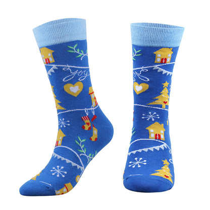 Christmas Soft Crew Socks(5 Pairs) - image 1