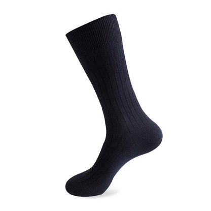 Solid Stripes Crew Socks(3 Pairs) - Navy Blue - EU46-50(US12-15) - image 12
