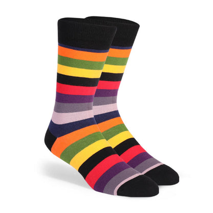 Color Stripes Crew Socks(6 Pairs) - image 4
