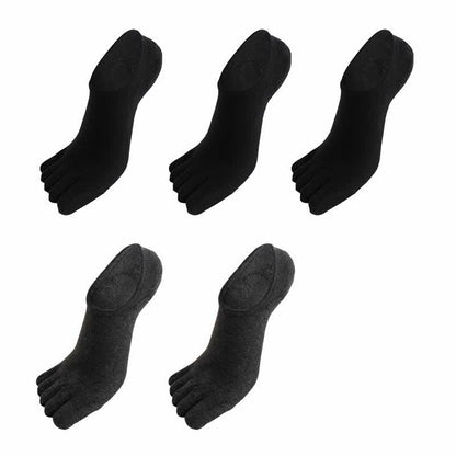 Five Toes Antibacterial Alignment Socks(5 Pairs) - Black*3+Dark Grey*2 - EU43-51(US9-16) - image 13