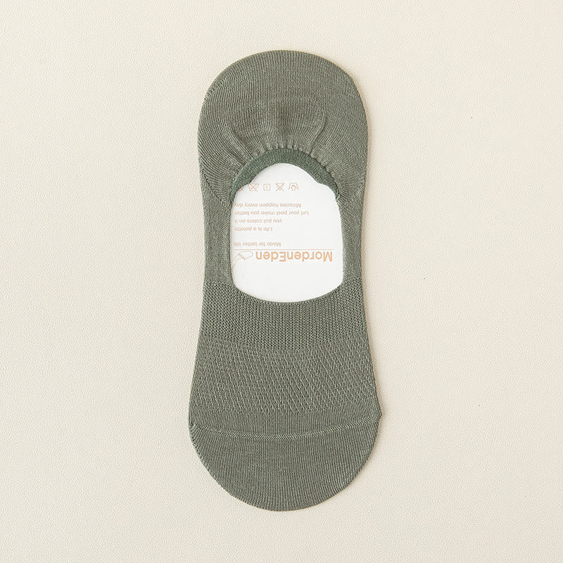 Mesh Breathable No Show Socks(5 Pairs) - Army Green - EU39-46(US5-12) - image 18