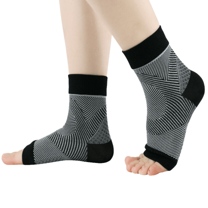 Stripes Arch Support Pain Relief Ankle Brace - Black - S/M - image 8