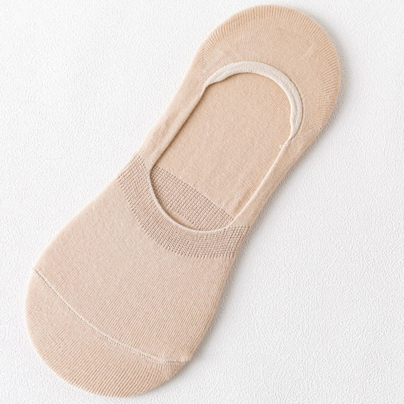 Non-Slip No Show Socks(5 Pairs) - Nude - EU43-47(US9.5-12.5) - image 13