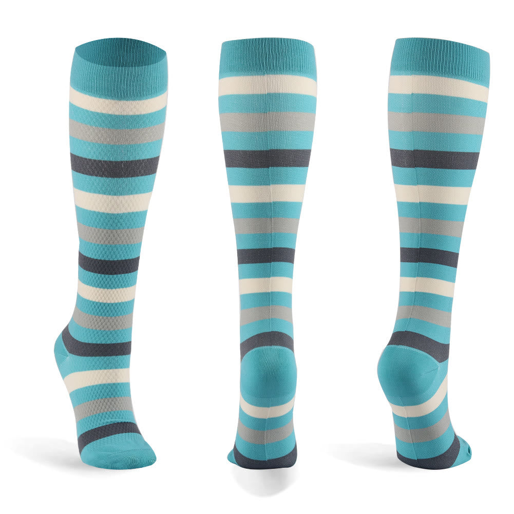 Striped Series Casual Compression Socks(6 Pairs) - image 5