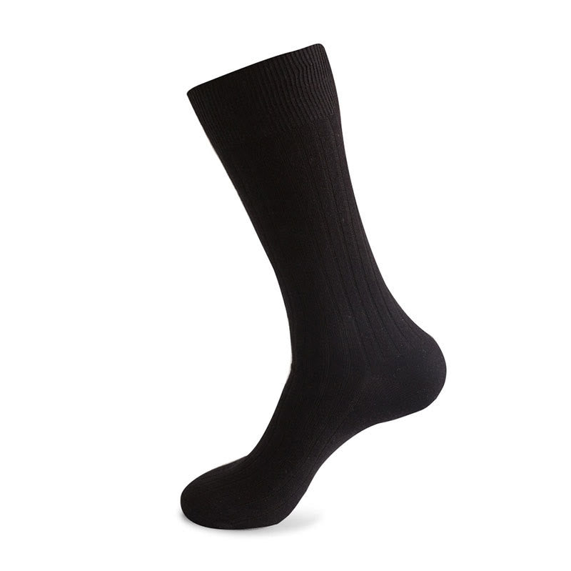 Solid Stripes Crew Socks(3 Pairs) - Black - EU46-50(US12-15) - image 11