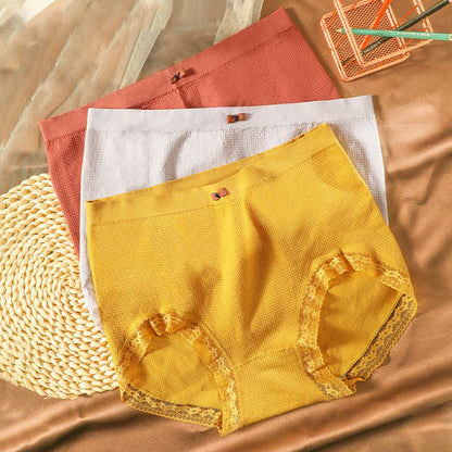 High-Waisted Breathable Lace Panty(5 Pairs) - image 2