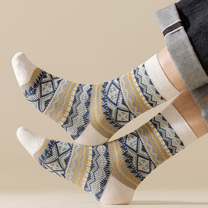 Retro Breathable Quarter Socks(3 Pairs) - image 3