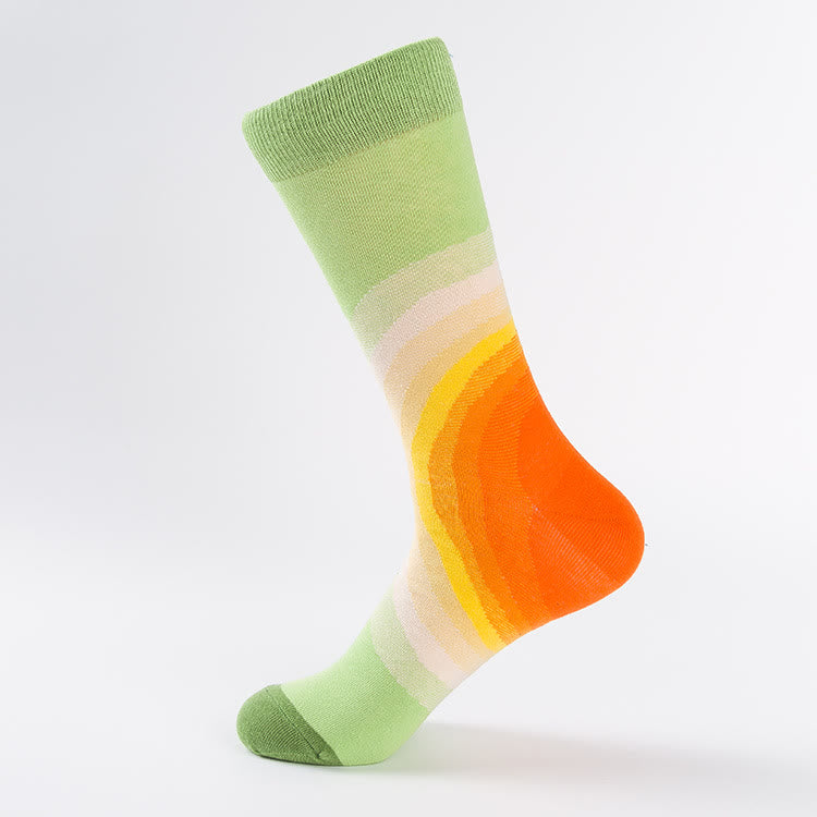 Tulip Dove Pattern Crew Socks(6 Pairs) - image 1
