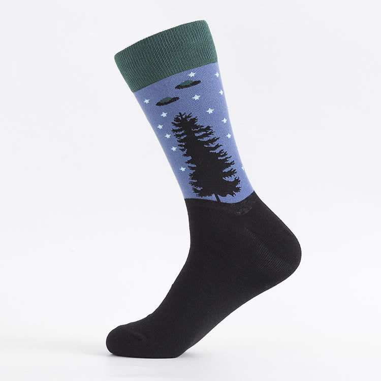 Alien Extraterrestrial Crew Socks(5 Pairs) - image 1
