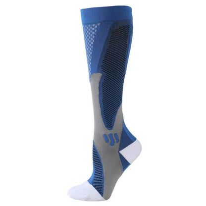 Plus Size Sport Compression Socks - Blue - 7XL - image 3