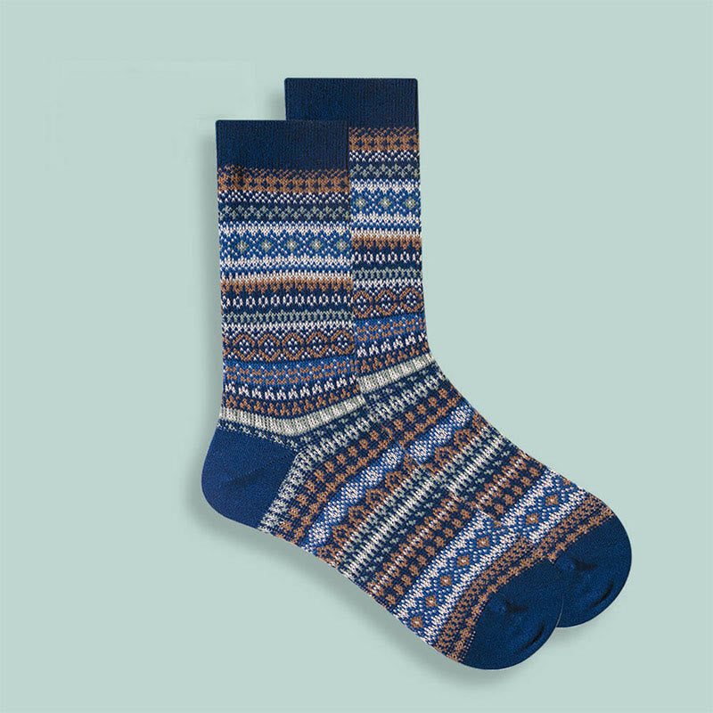 Retro Soft Cotton Quarter Socks(10 Pairs) - Dark Blue - EU37-43(US4-9) - image 5