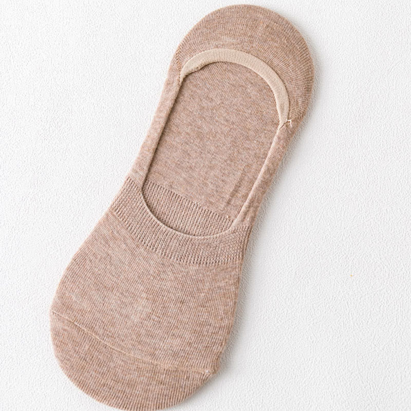 Non-Slip No Show Socks(5 Pairs) - Camel - EU43-47(US9.5-12.5) - image 12