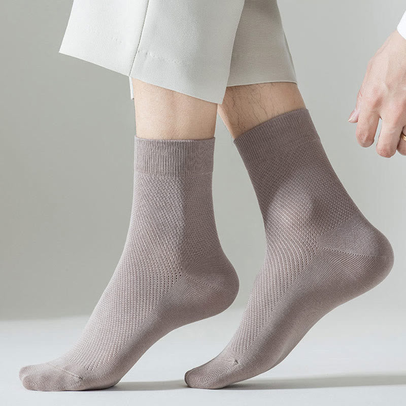 Multicolor Mesh Quarter Socks(5 Pairs) - image 4