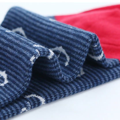 Rudder Pattern Funny Crew Socks(5 Pairs) - image 5