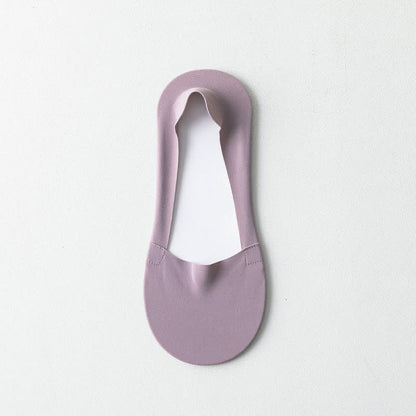 Unisex Deep Mouth Boat Socks(5 Pairs) - Purple - EU35-38(US5-7) - image 19