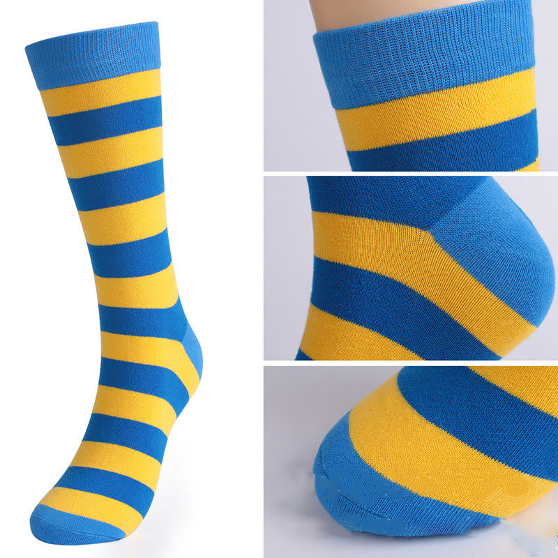 Pattern Funny Casual Crew Socks(5 Pairs)