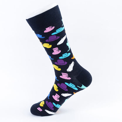 Abstract Pattern Crew Socks(5 Pairs) - image 1