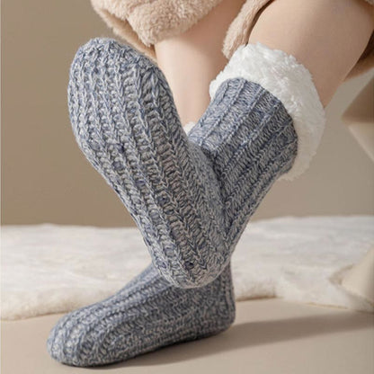 Plus Size Fleece Comfy Thick Slipper Socks(2 Pairs) - image 7