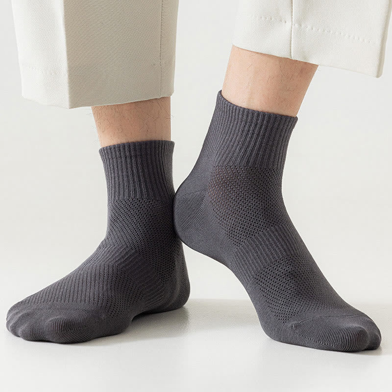 Seamless Mesh Quarter Socks(5 Pairs) - image 7