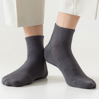 Seamless Mesh Quarter Socks(5 Pairs) - image 7