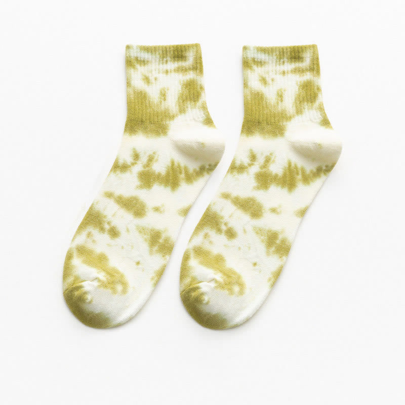Tie-dye Quarter Socks(5 Pairs) - image 9
