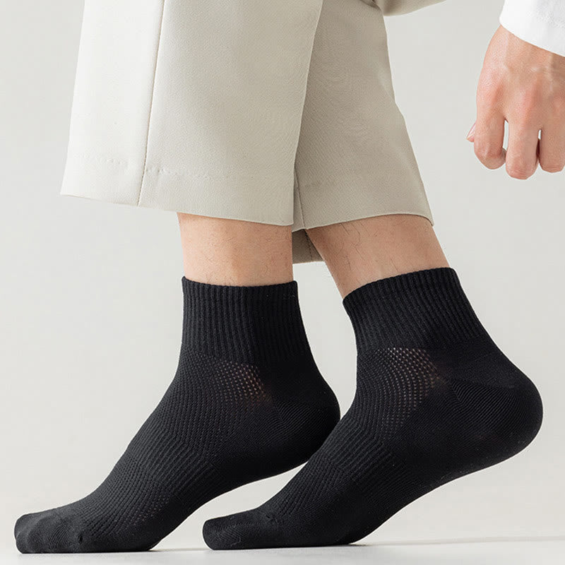 Seamless Mesh Quarter Socks(5 Pairs) - image 8