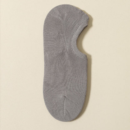 Non-Slip No Show Socks(5 Pairs) - Light Gray - EU39-46(US5-12) - image 21