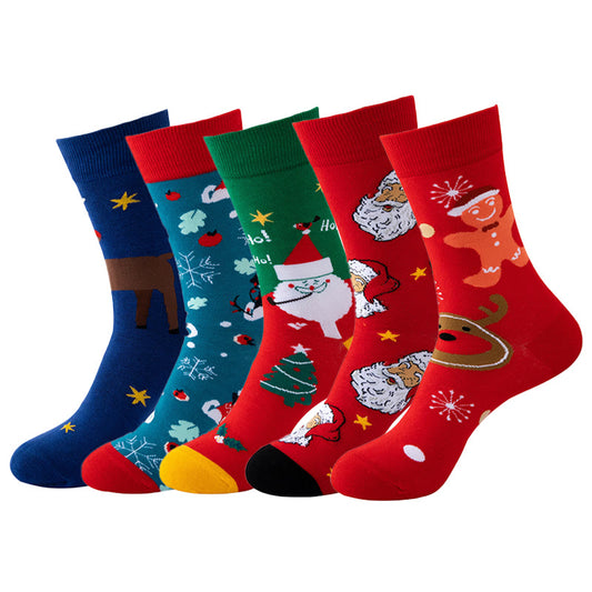 Christmas Warm Cozy Crew Socks(5 Pairs) - Multicolor - EU37-44(US4-10) - image 0