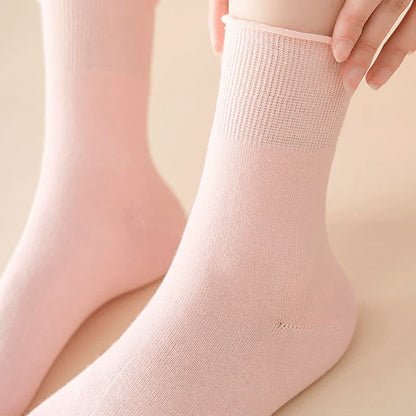 Elastic Solid Quarter Socks(6 Pairs) - image 5