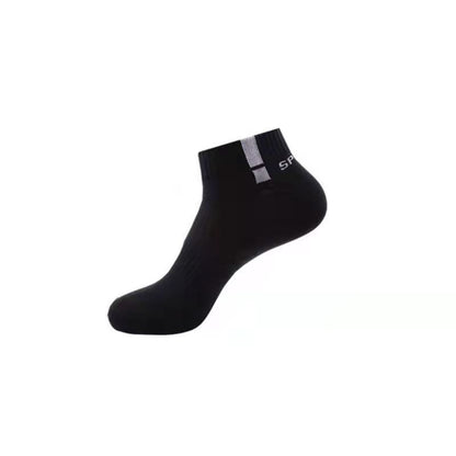 Mesh Breathable Ankle Socks(5 Pairs) - Black - EU44-50(US10-15) - image 11