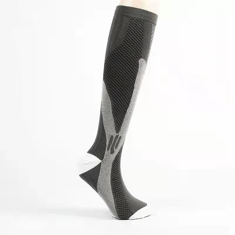 Plus Size Sport Compression Socks - Grey - 7XL - image 4