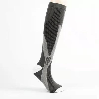 Plus Size Sport Compression Socks - Grey - 7XL - image 4