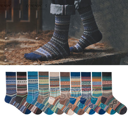 Retro Soft Cotton Quarter Socks(10 Pairs) - Multicolor - EU37-43(US4-9) - image 0