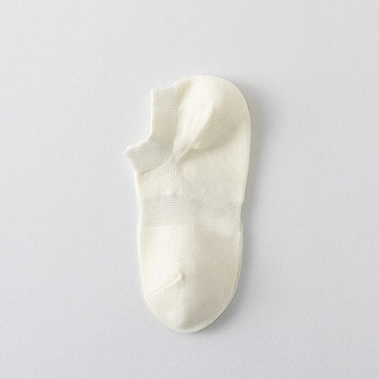 Breathable Mesh Ankle Socks(8 Pairs) - White - EU35-40(US5-7) - image 6