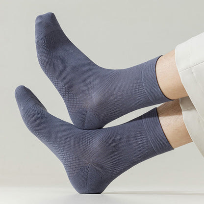 Cotton Mesh Quarter Socks(5 Pairs) - image 6