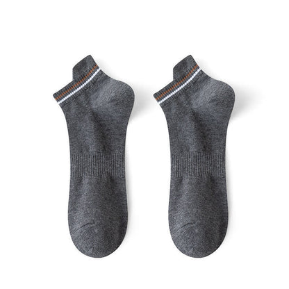 Plus Size Stripe Anti-sweat Sport Ankle Socks(5 Pairs)