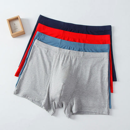 Plus Size High-Waisted Modal Boxer Briefs(1 Pair)