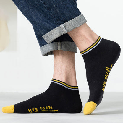 Wide Calf Letter Pattern Cotton Socks(3 Pairs) - image 2