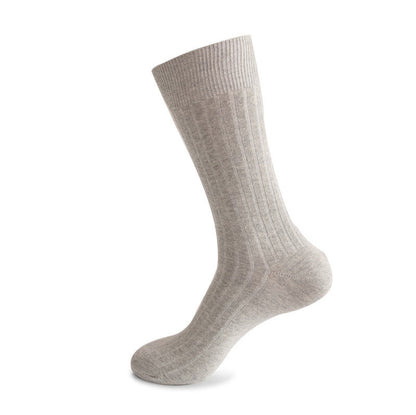 Solid Stripes Crew Socks(3 Pairs) - Light Gray - EU46-50(US12-15) - image 13