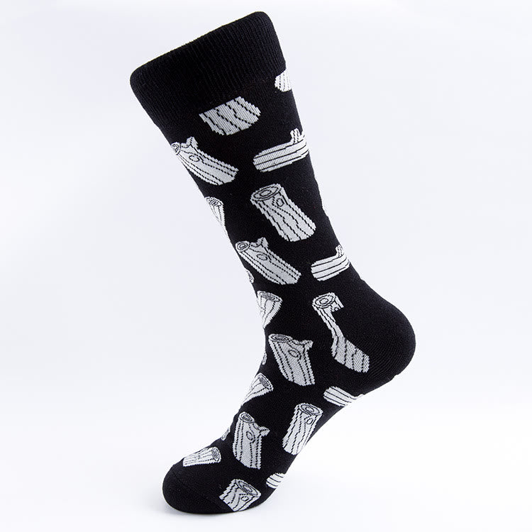 Zebra Prints Crew Socks(5 Pairs) - image 4