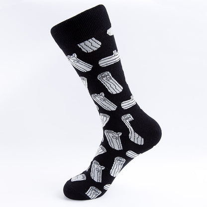 Zebra Prints Crew Socks(5 Pairs) - image 4