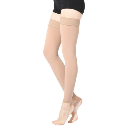 Solid Compression Sleeve Socks Knee Thigh  - image 1