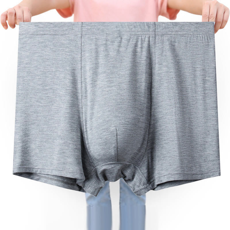Plus Size High-Waisted Breathable Boxer Briefs(1 Pack) - image 0
