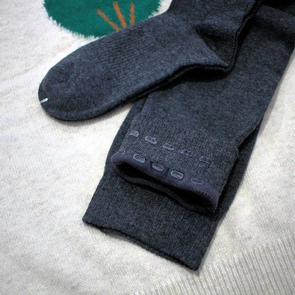 Cotton Thick Thigh High Socks - Grey - With Silica Gel - image 6