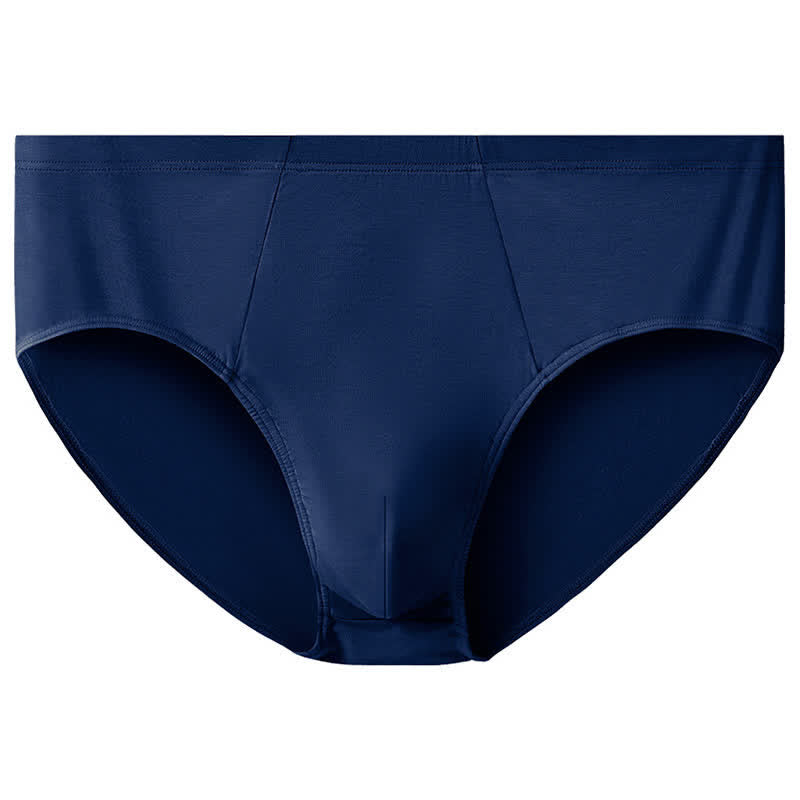 Plus Size Simple High-Waisted Strentch Hip Briefs(2 Packs) - Dark Blue - 10XL - image 11