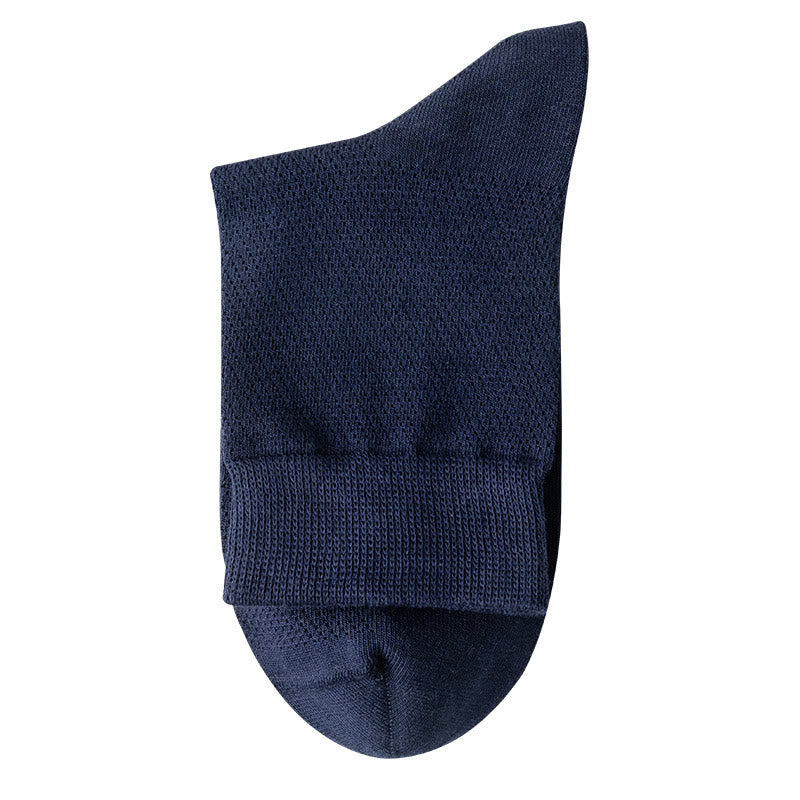 Multicolor Mesh Quarter Socks(5 Pairs) - Navy Blue - EU39-46(US5-12) - image 22