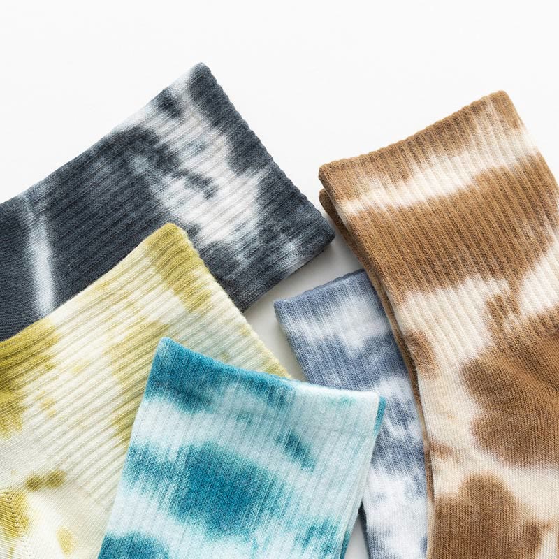 Tie-dye Quarter Socks(5 Pairs) - image 7