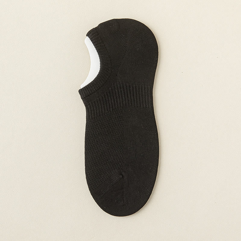 Mesh Cotton No Show Socks(5 Pairs) - Black - EU39-46(US5-12) - image 17